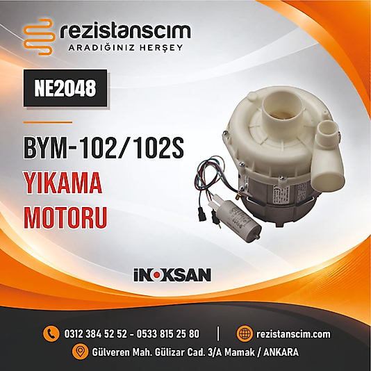 Olympia İnoksan Bym102 Bulaşık Yıkama Makinesi Motoru 0,6 Kw