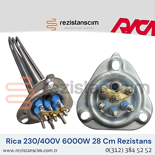 Rica 230/400V 6000 Watt 28 Cm Rezistans