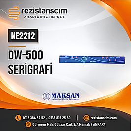 DW-500 ÖN PANEL ETİKET SERİGRAFİ