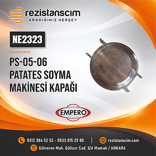 PS-05-06 PATATES SOYMA MAKİNESİ KAPAĞI