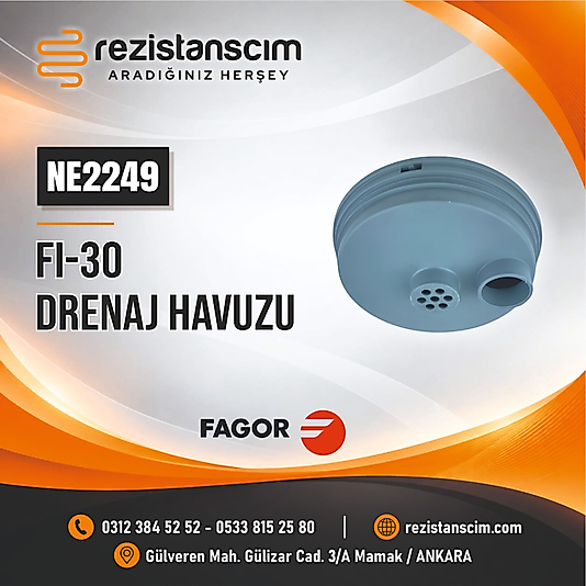 Fagor Bulaşık Makinesi Tahliye Drenaj Gideri FI-30 Model