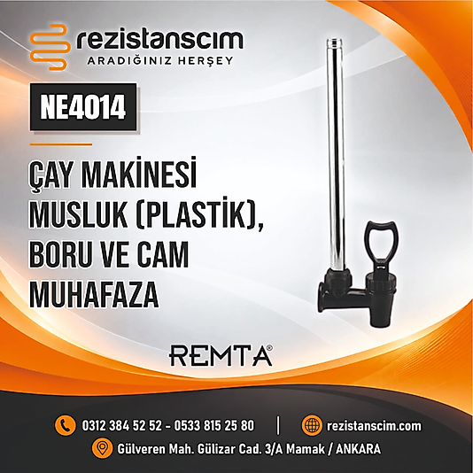 ÇAY MAKİNESİ MUSLUK (PLASTİK)+BORU+CAM MUHAFAZA