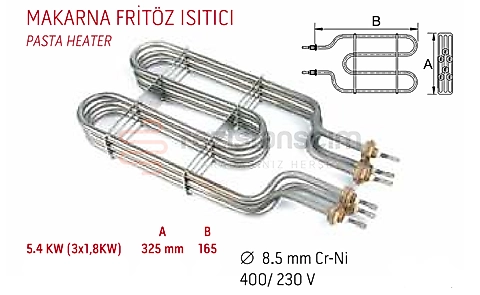 Makarna Ve Fritöz Rezistansı 3x1800KW 400/230 V