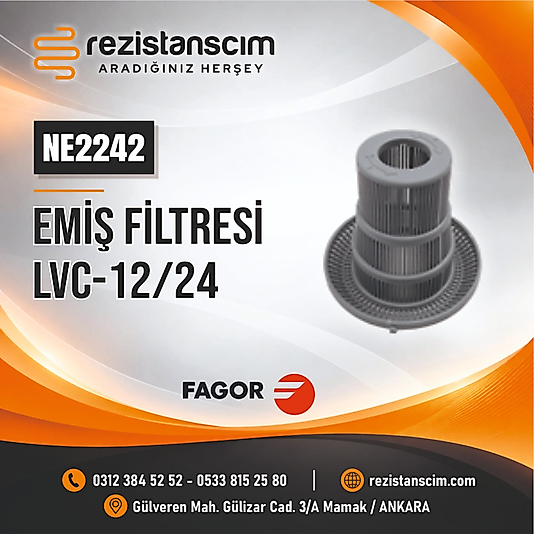 Fagor Bardak Yıkama Makinesi Tahliye Gider Filtre LVC-12/24 Model