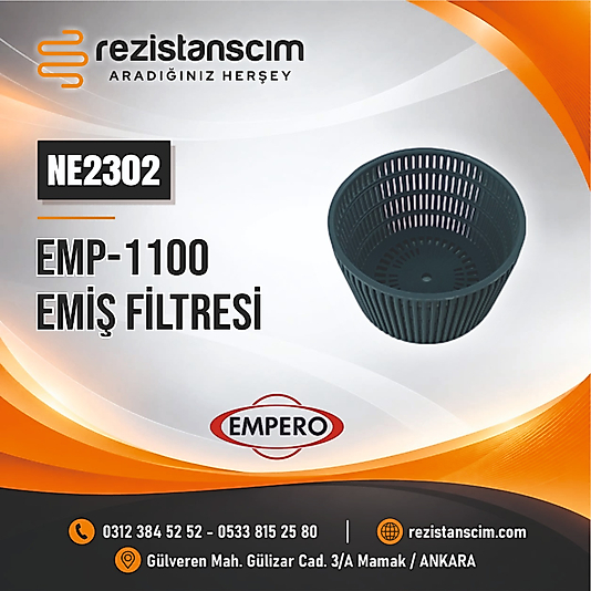EMPERO- EMİŞ FİLTRESİ-BARDAK YIKAMA EMP-1100