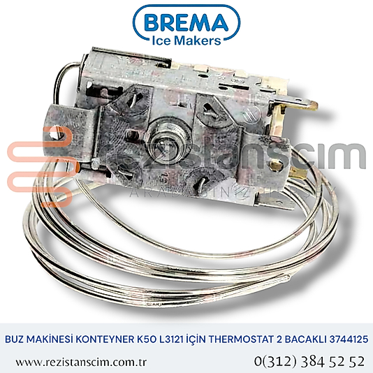 Buz Makinesi K50 L3121 Termostat 2 Bacaklı 3744125
