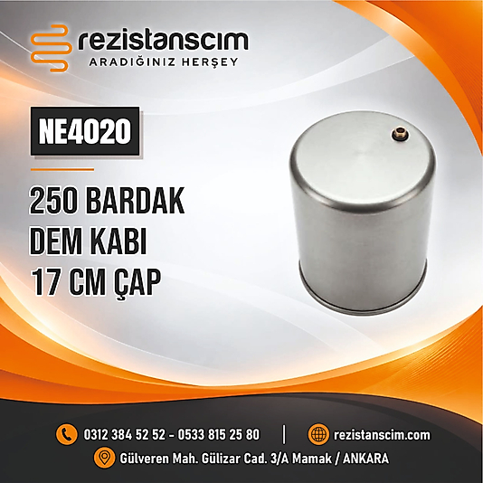 250 BARDAK DEM KABI - 17 CM ÇAP