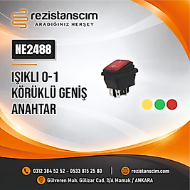 IŞIKLI 0-1 KÖRÜKLÜ GENİŞ ANAHTAR