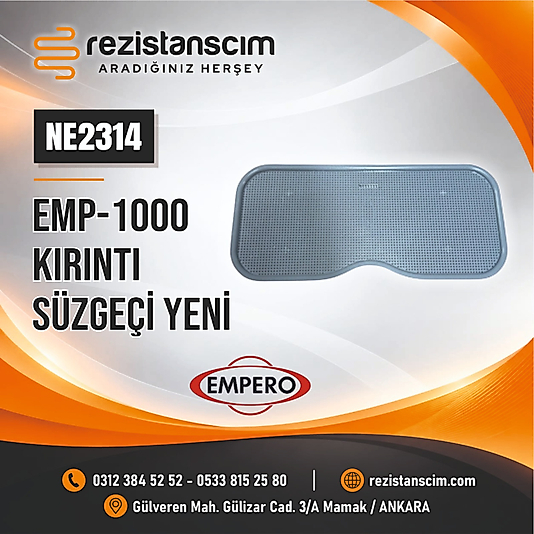 EMPERO 1000 LİK YENİ MODEL ÜST FİLTRESİ