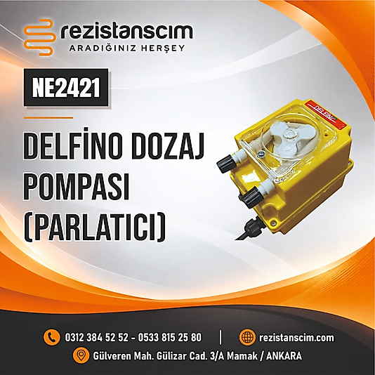 Gülsan Dozaj Sistemleri Deterjan Ve Parlatıcı Pompası Takım
