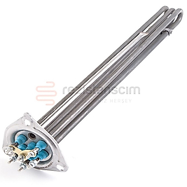 Bulaşık Yıkama Makinası Büyük Üçgen Flanş Rezistans 380/220V 3*2000 L:30CM