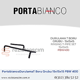 Portabianco Bulaşık Makinesi DURULAMA T BORU  GRUBU - 15x15x15  RINSING T-PIPE SET  15x15x15  PBW400