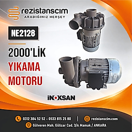 İnoksan 2000 Lik 1.5 Hp 380V 1204DX Yıkama Motor Lgb Fır