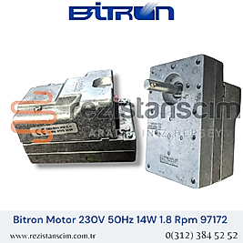 Bitron Cevirme Motoru 14 Watt 230V 50 HZ 97172 1.8 RPM Kapalı Kasa