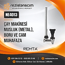 ÇAY MAKİNESİ MUSLUK (METAL)+BORU+CAM MUHAFAZA