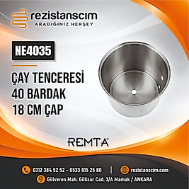 ÇAY TENCERESİ 40 BARDAK (ÇAP 18 CM)