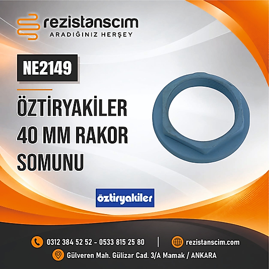 ÖZTİRYAKİLER 40 MM RAKOR SOMUNU