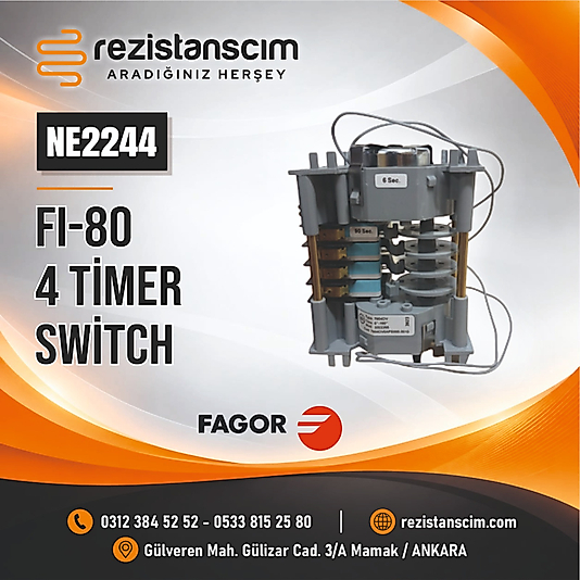 Fagor Bulaşık Makinesi FI-80 Timer 60/180sn Zamanlayıcı