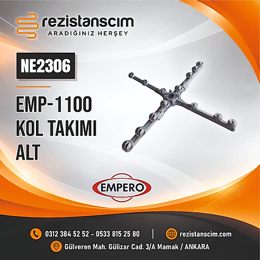 EMPERO BARDAK YIKAMA EMP-1100 DURULAMA YIKAMA KOL TAKIMI