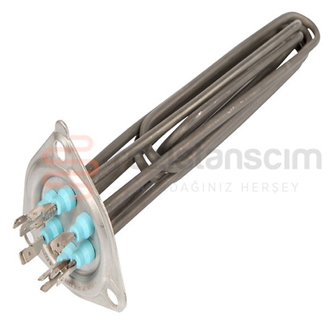 Bulaşık Yıkama Makinası Büyük Üçgen Flanş Rezistans 380/220V 3*3000 1P İNCOLAY