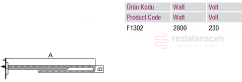 Fagor Bulaşık Makinası Boyler Rezistans 2800Watt  230 v