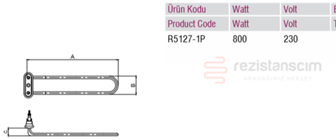 Bardak Yıkama Makinesi Anatank Rezistans (90C dönüşlü) 800Watt UPİ