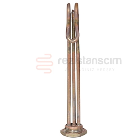 Çay Kazanı Bakır 2000 Watt Rezistans Meşale ( İnce Diş ) Yeni Model