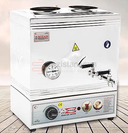 MİZAN 40 LİK ELEKTRİKLİ 30 LT ÇAY KAZANI KROM KAHVECİ