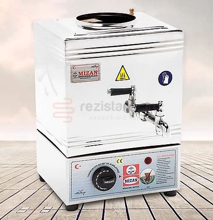 MİZAN 15 LİK ELEKTRİKLİ 10 LT ÇAY KAZANI KROM KAHVECİ